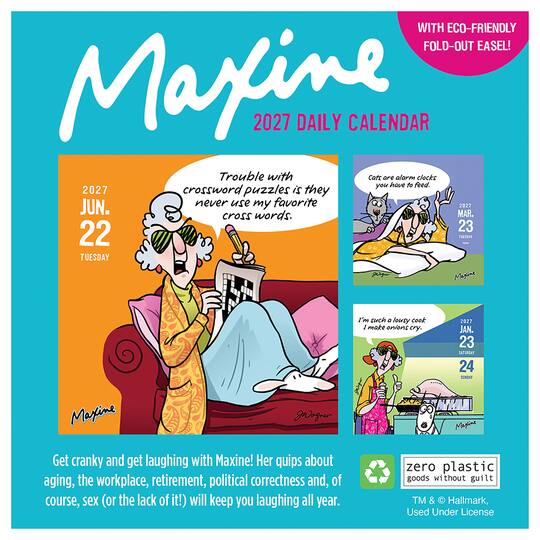2027 Maxine Daily Desktop Calendar